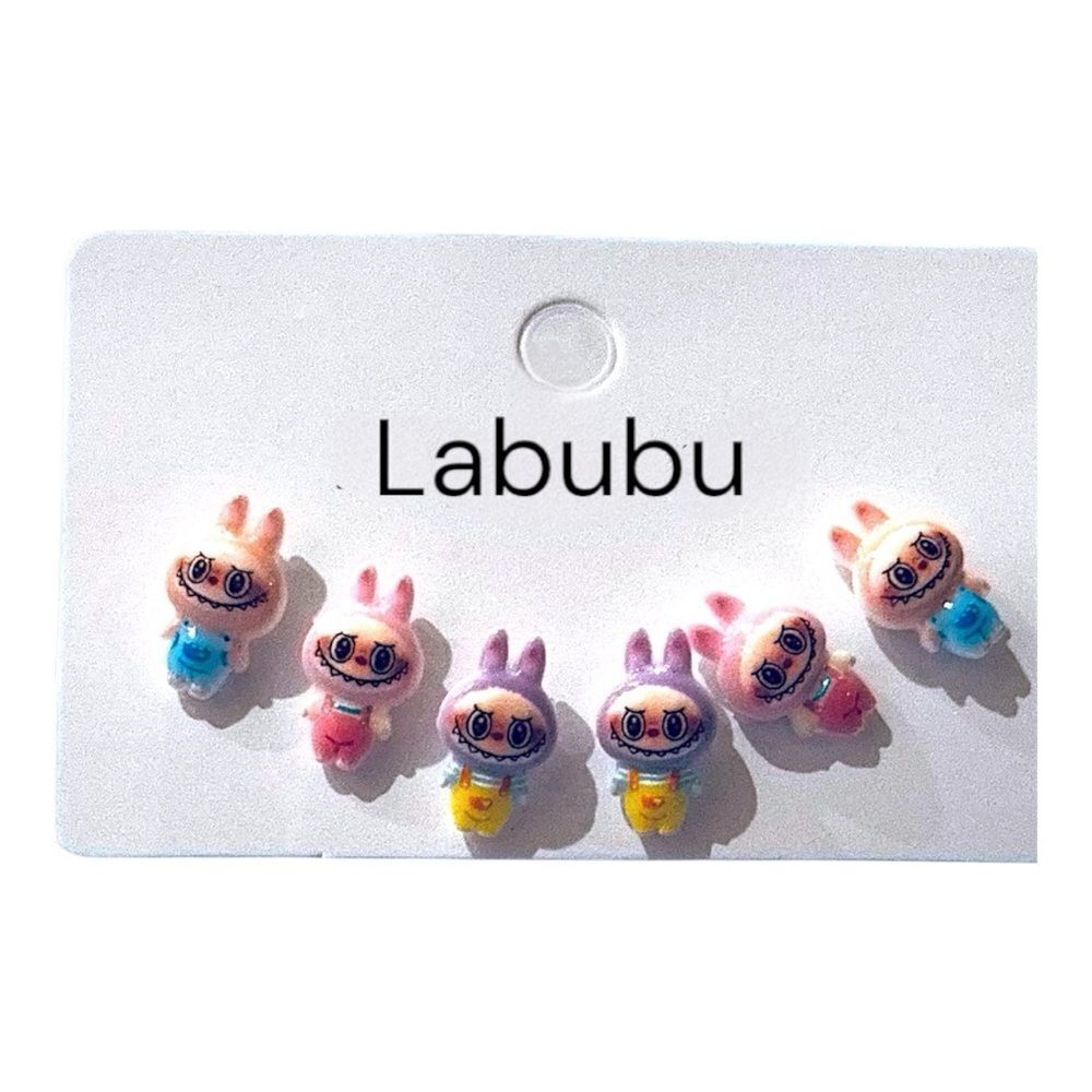 Labubu 3 pairs of hypoallergenic earrings